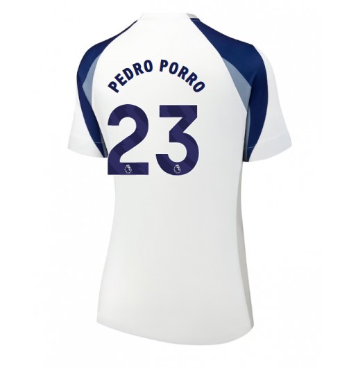 Tottenham Hotspur Pedro Porro #23 Domácí Dres pro Dámské 2025-26 Krátký Rukáv Tottenham Hotspur Pedro Porro #23 Domácí Dres pro Dámské 2025-26 Krátký Rukáv